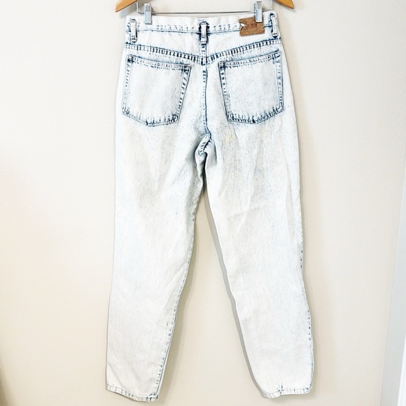 BRITTANIA Vintage Acid Wash Jeans Relaxed Fit Taper High Rise Size 30 - Picture 3 of 9